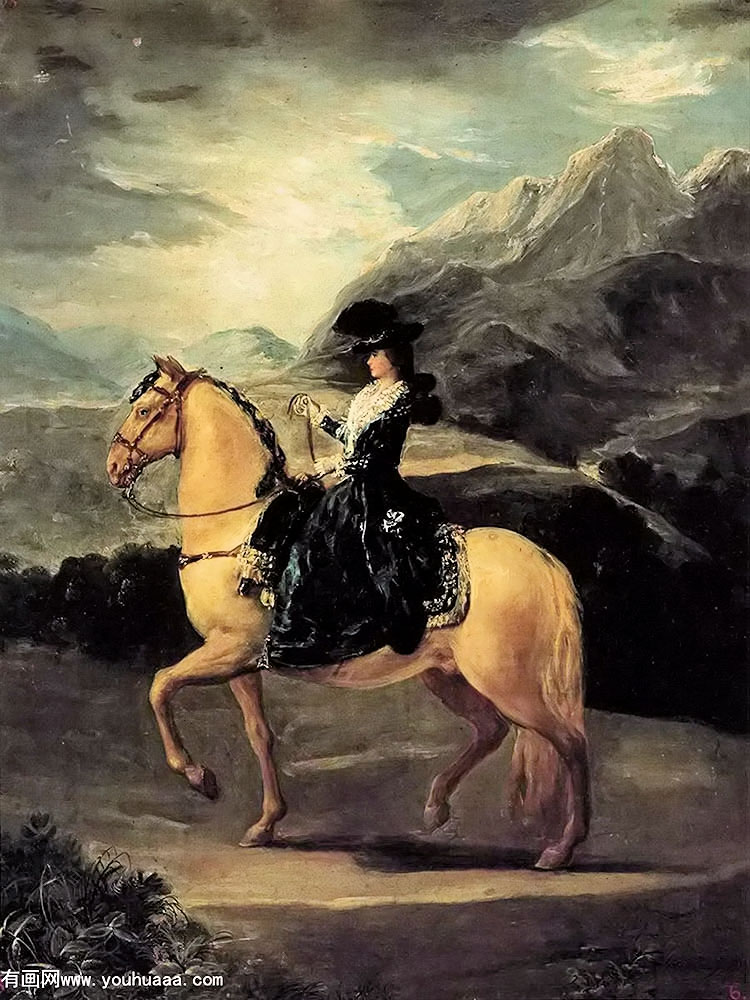 ϵǡɯ¡ - portrait of maria teresa de vallabriga on horseback