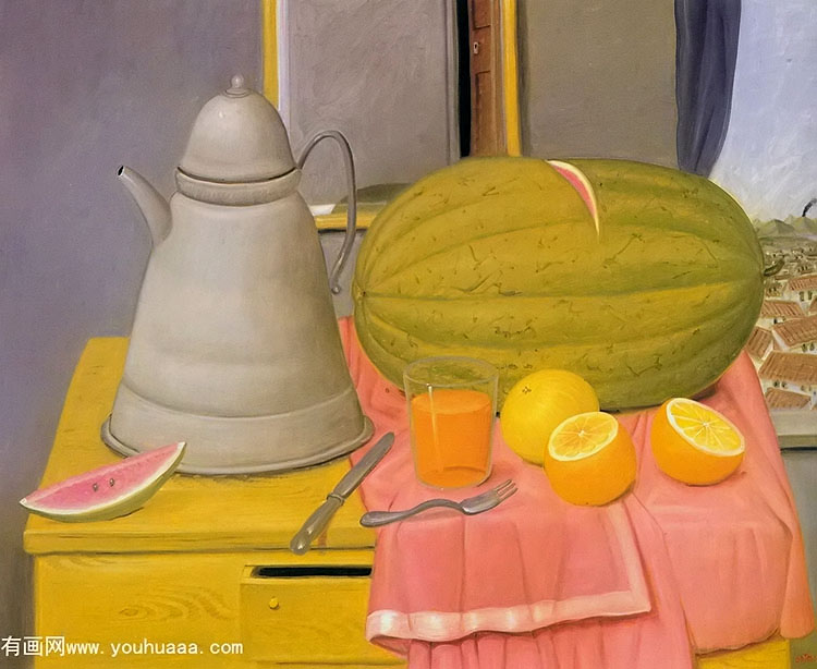  - still life with watermelon