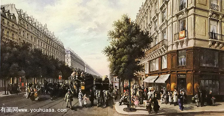 a busy paris street