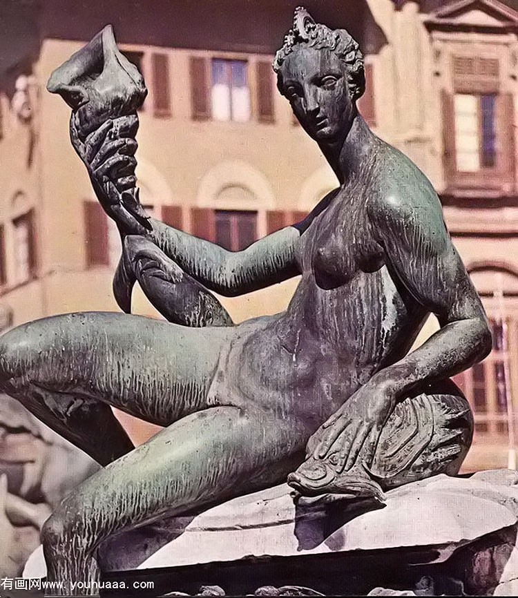 the fountain of neptune [detail]