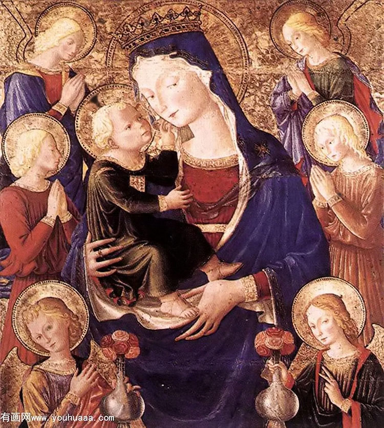 ʥĸʹ - virgin and child with angels