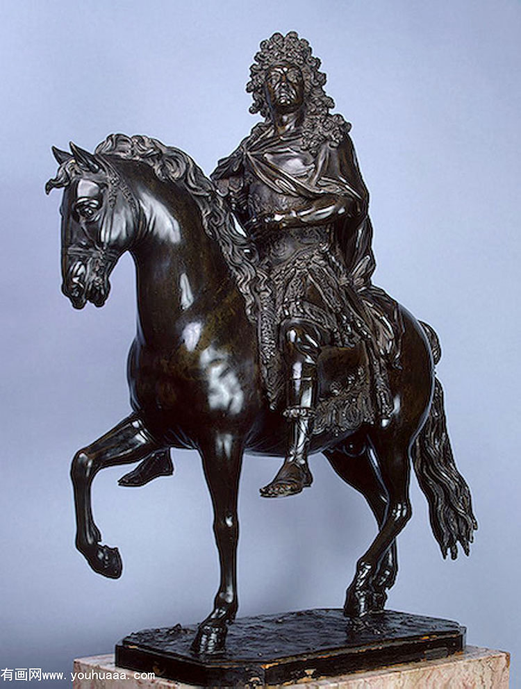 ·ʮ - model for an equestrian statue of louis xiv