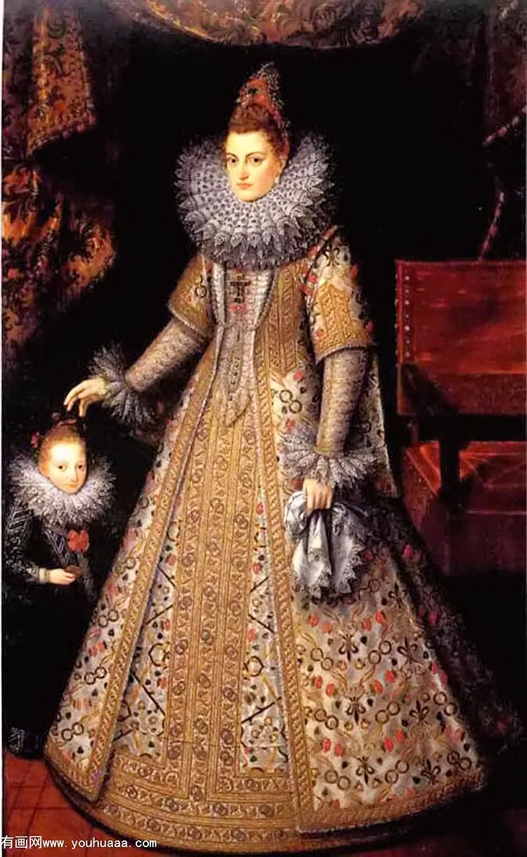 µɯȽС - portrait of isabella clara eugenia of austria with her dwarf