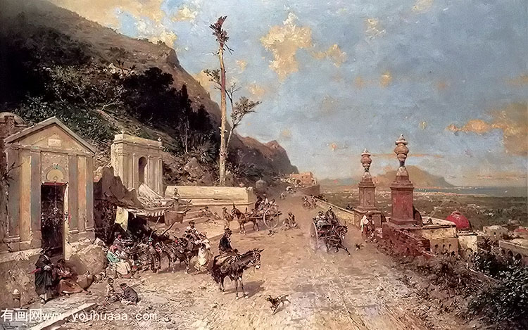 la strada monreale, palermo