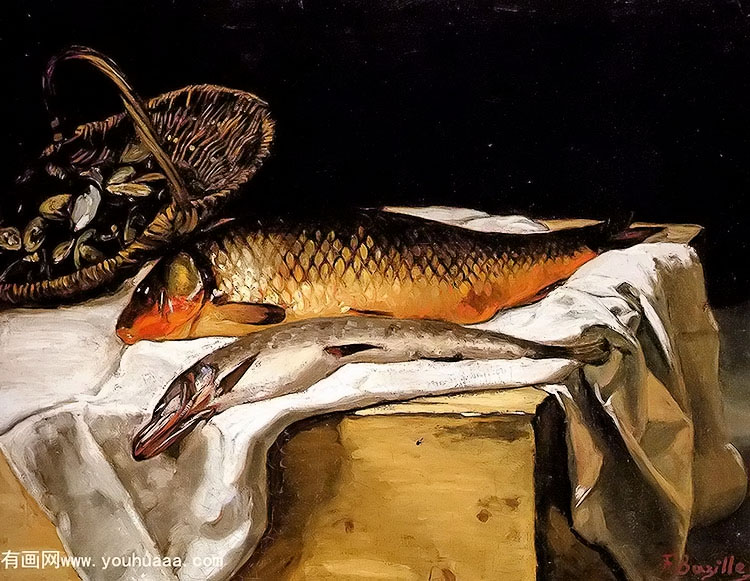 : - still life with fish