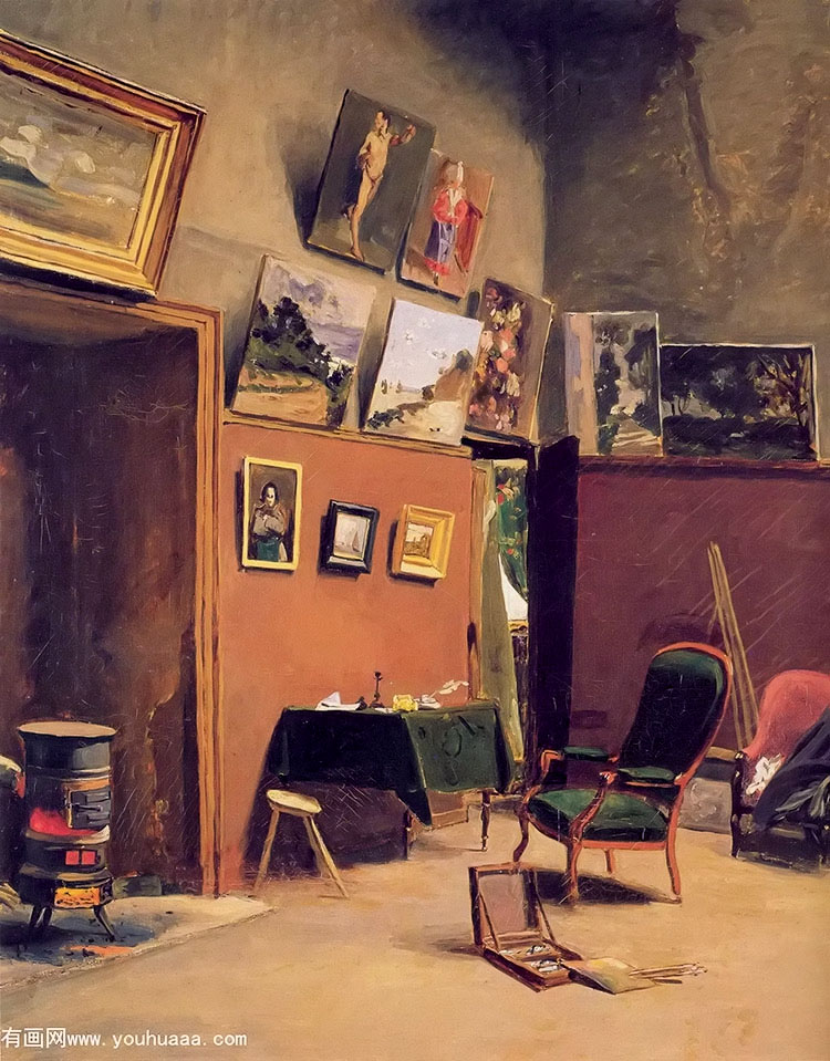 studio in the rue de furstenberg