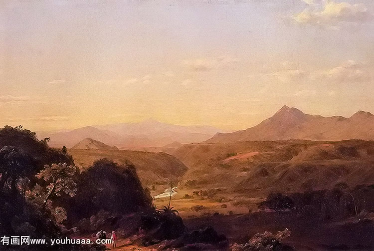 scene among the andes