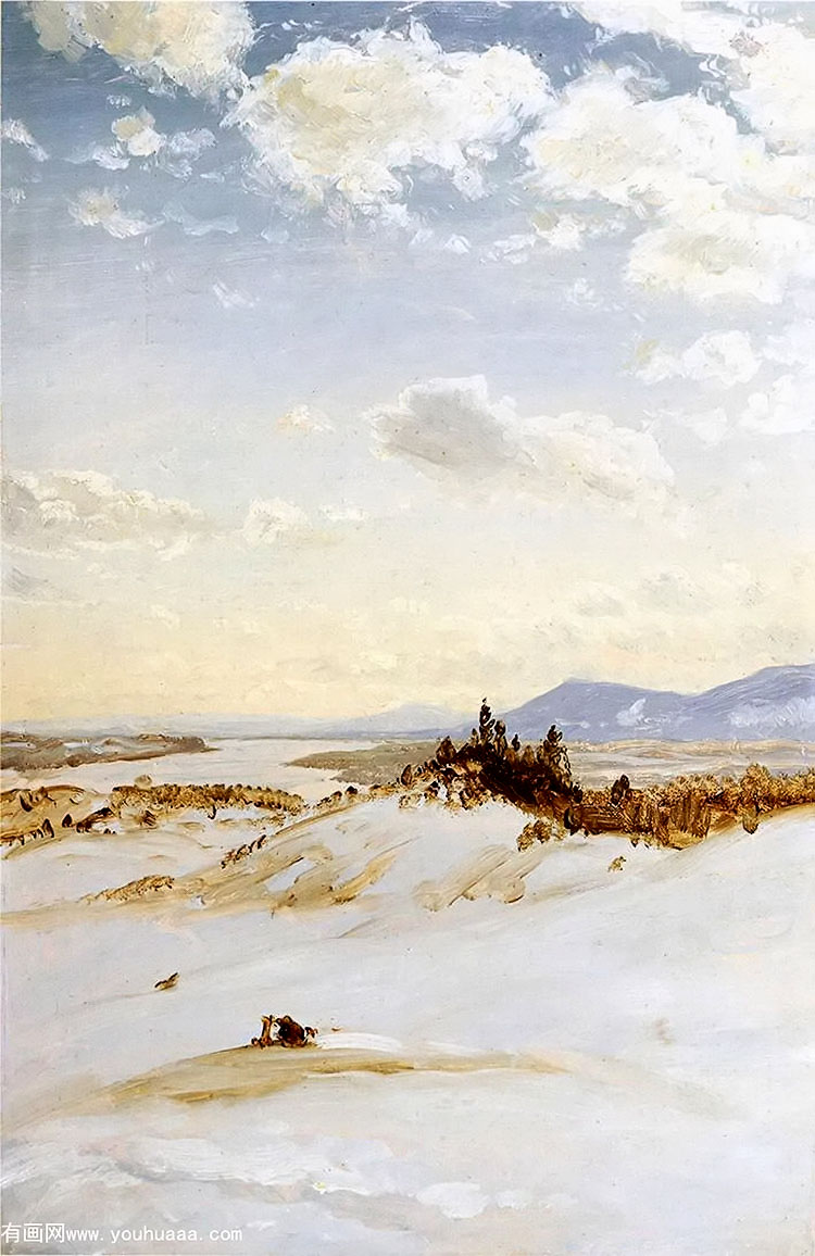 winter scene, olana