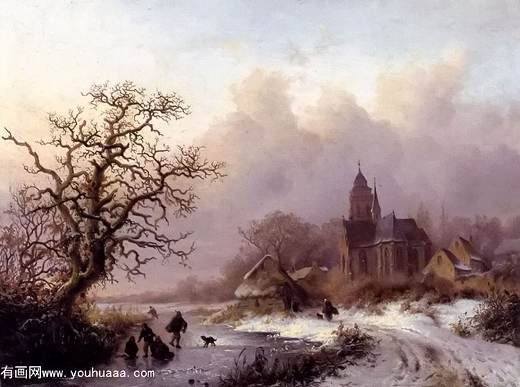 a frozen winter landscape