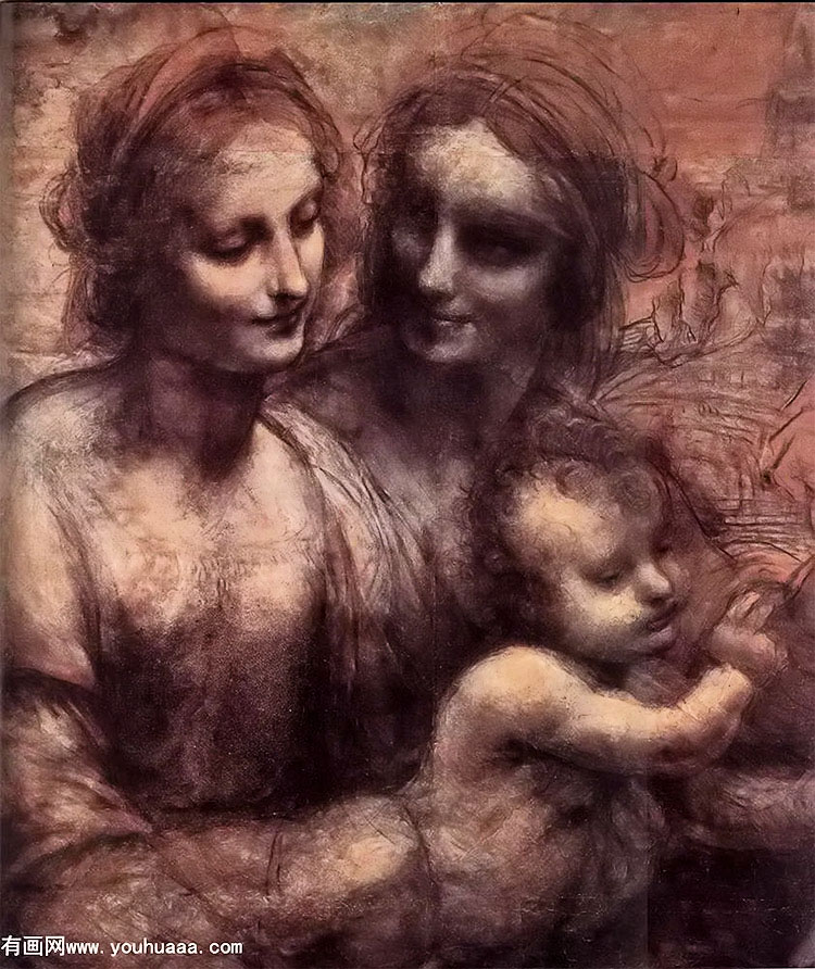 ʥĸӣʥݼСʩϴʥԼ(ֲ1) - madonna and child with st anne and the young st john [detail 1]