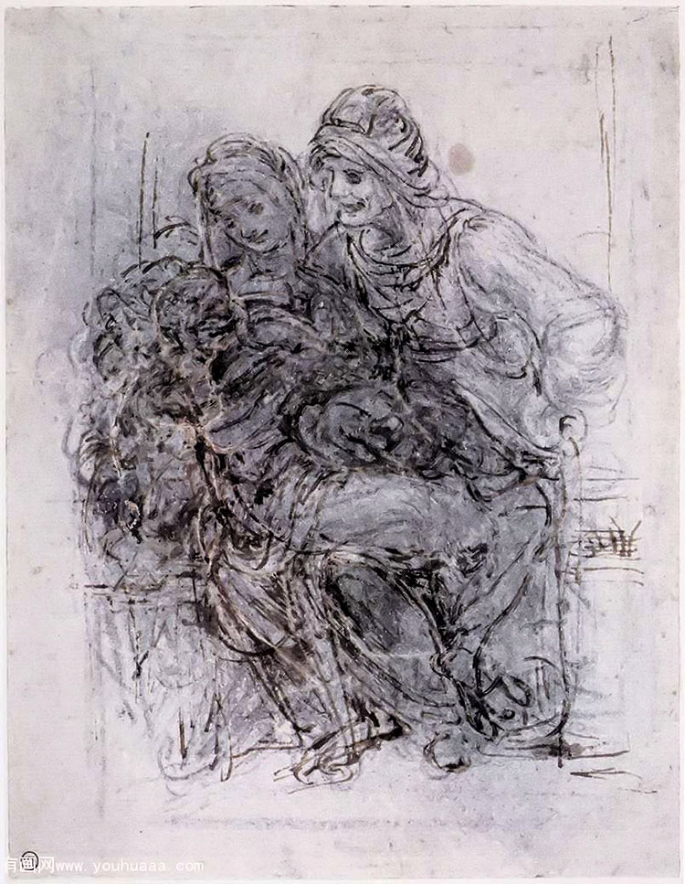 ʥʥĸӣϰ - study of st anne, mary and the christ child