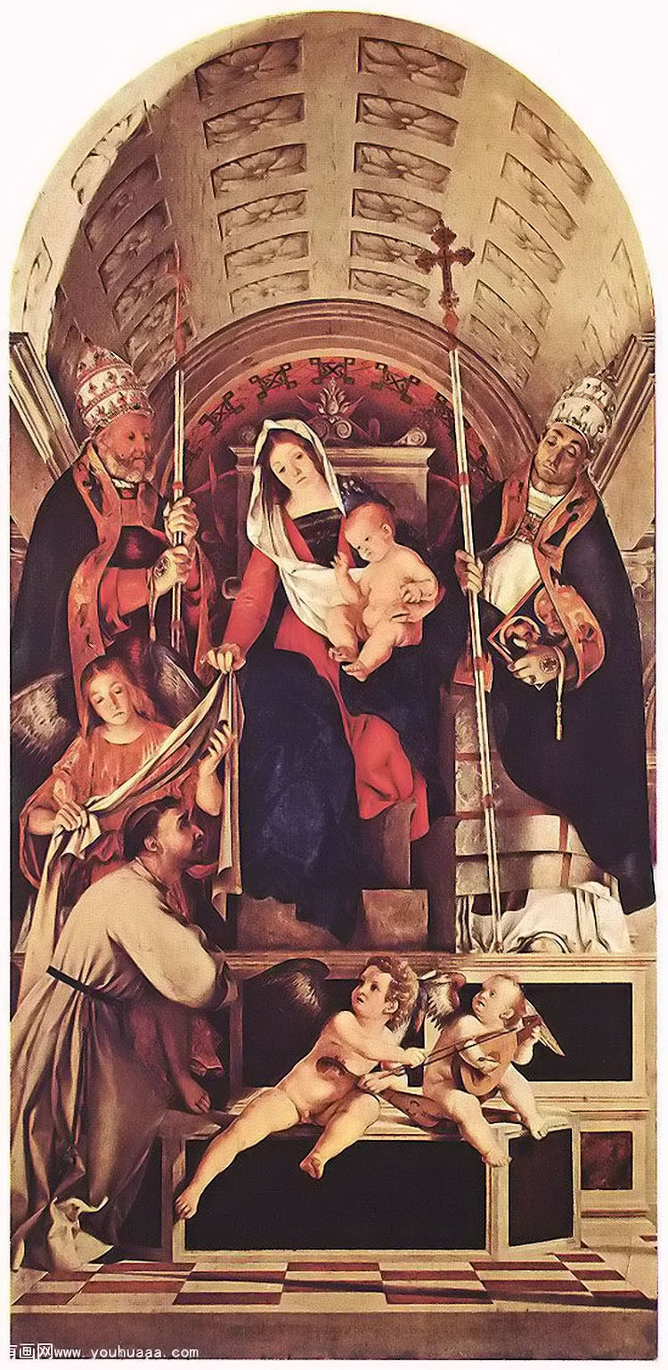 ʥĸˣ׸ڶ - madonna and child with sts dominic, gregory and urban