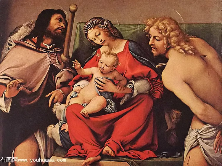 ʥĸʥӤʥ˺˹ٰ - madonna with the child and sts rock and sebastian