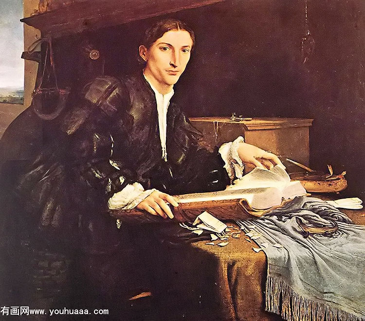 ѧϰеʿ - portrait of a gentleman in his study