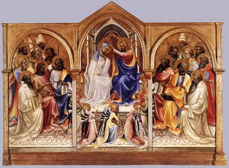 ʥĸʥͽ - coronation of the virgin and adoring saints