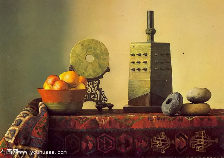 й - still life with chinese bell