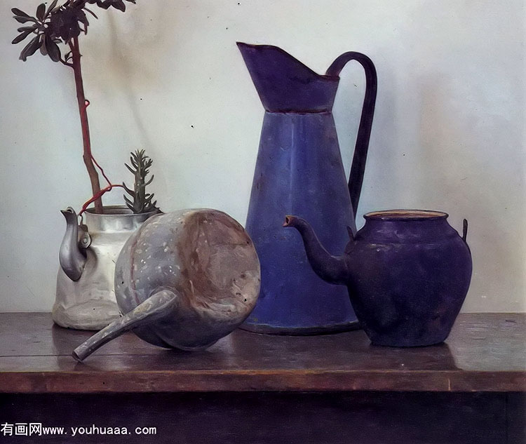 : - still life with teapots