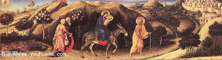 rest during the flight into egypt