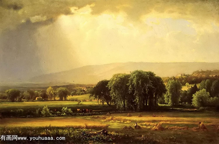 harvest scene in the delaware valley