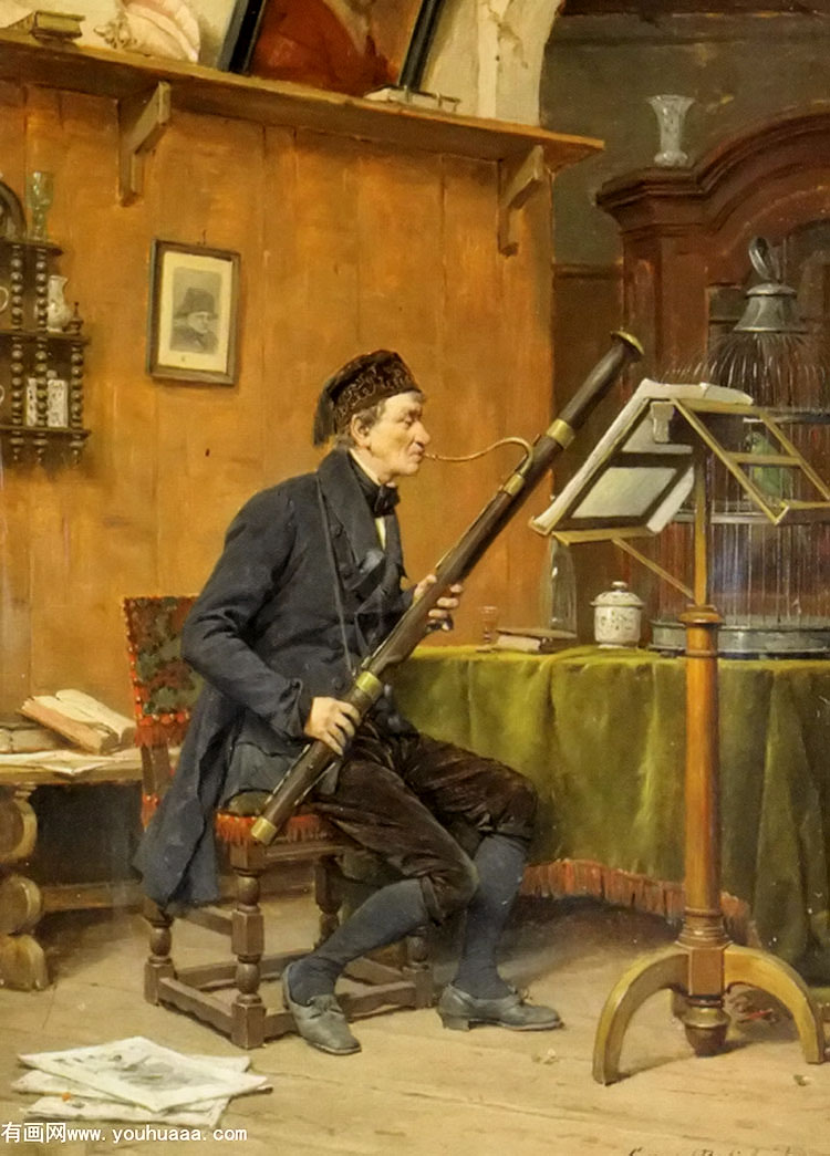 the bassoon player