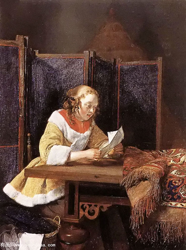 һλ˶ - a lady reading a letter