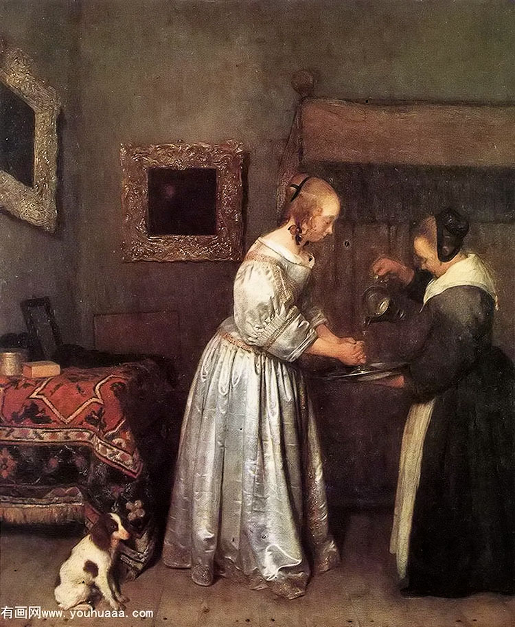 woman washing hands