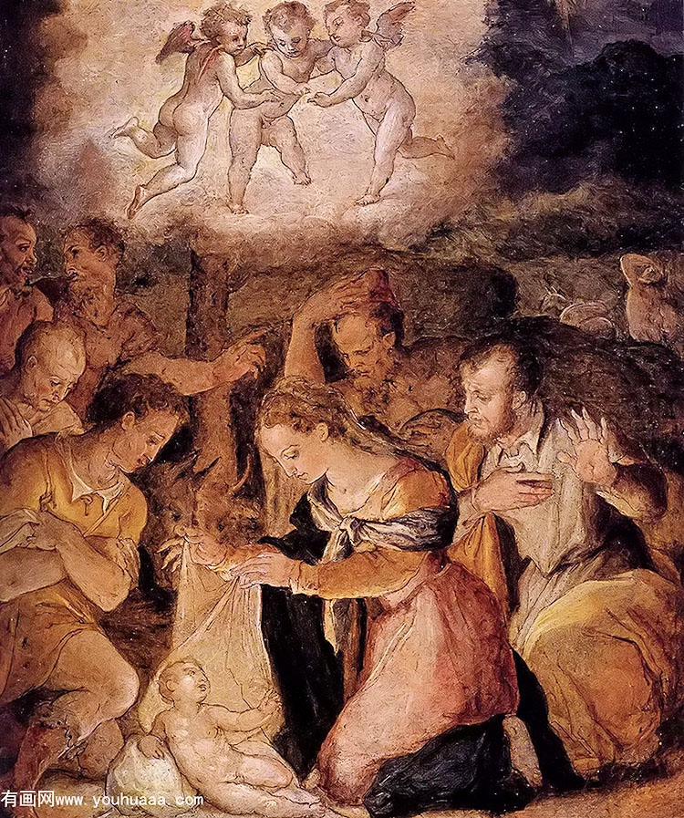 ˵ϲ - the nativity with the adoration of the shepherds