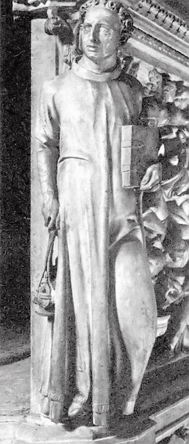 a deacon [detail the pulpit]