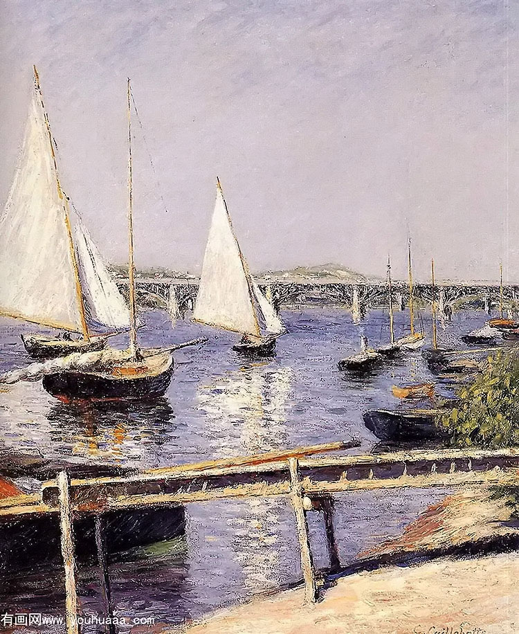 sailing boats at argenteuil