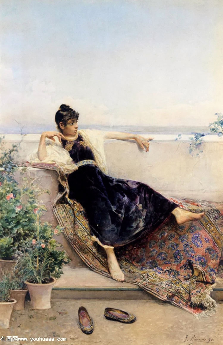 ̨ϵ鸾 - odalisque on a balcony