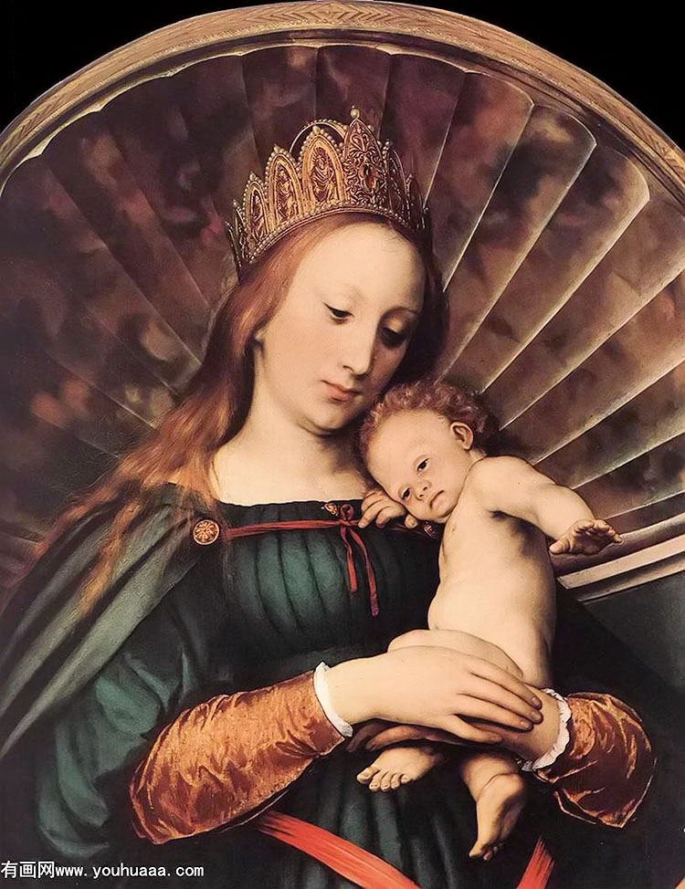 ķ˹ʥĸ(ֲ1) - darmstadt madonna [detail 1]