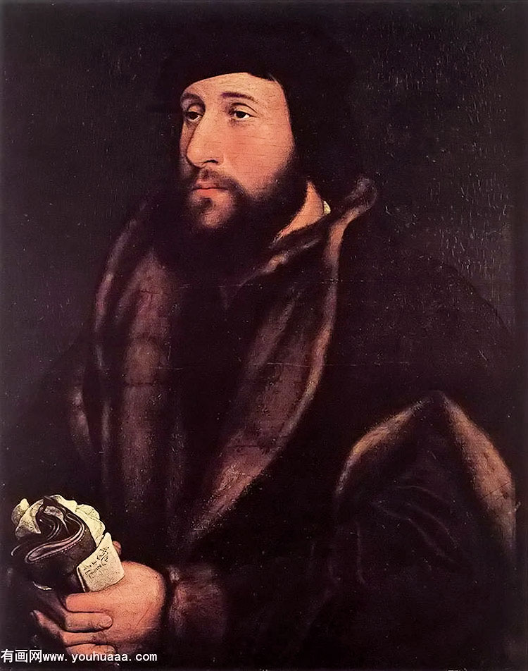 ׺ŵФ - portrait of a man holding gloves and letter