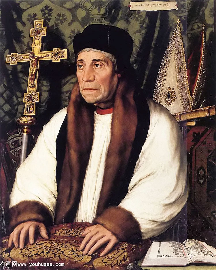 ֶķز״ - portrait of william warham, archbishop of canterbury