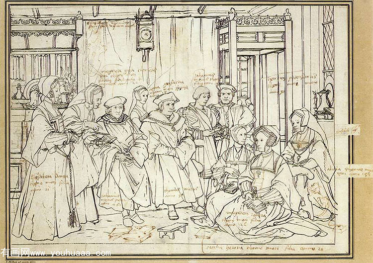 ˹Ħʿļ廭ϰ - study for the family portrait of sir thomas more