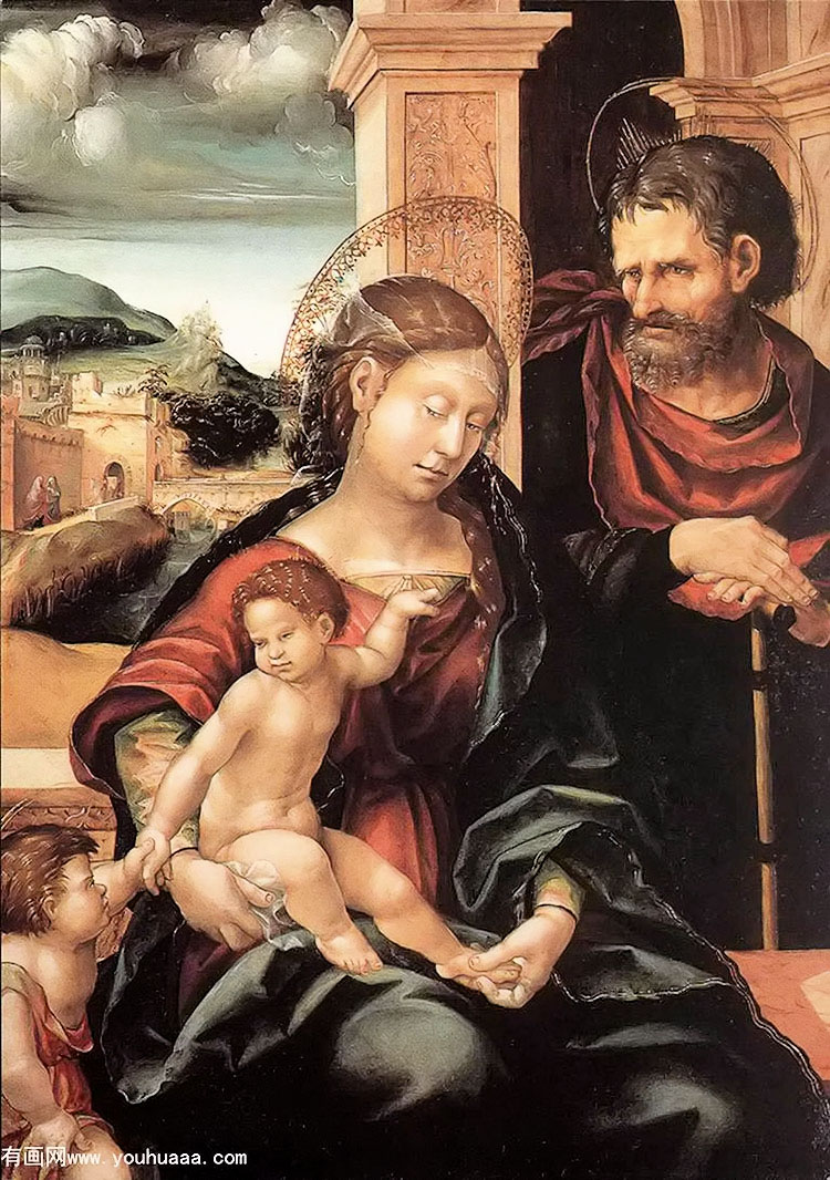 ʥͥʥԼ - holy family with the child st john