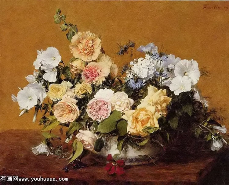 bouquet of roses and other flowersg