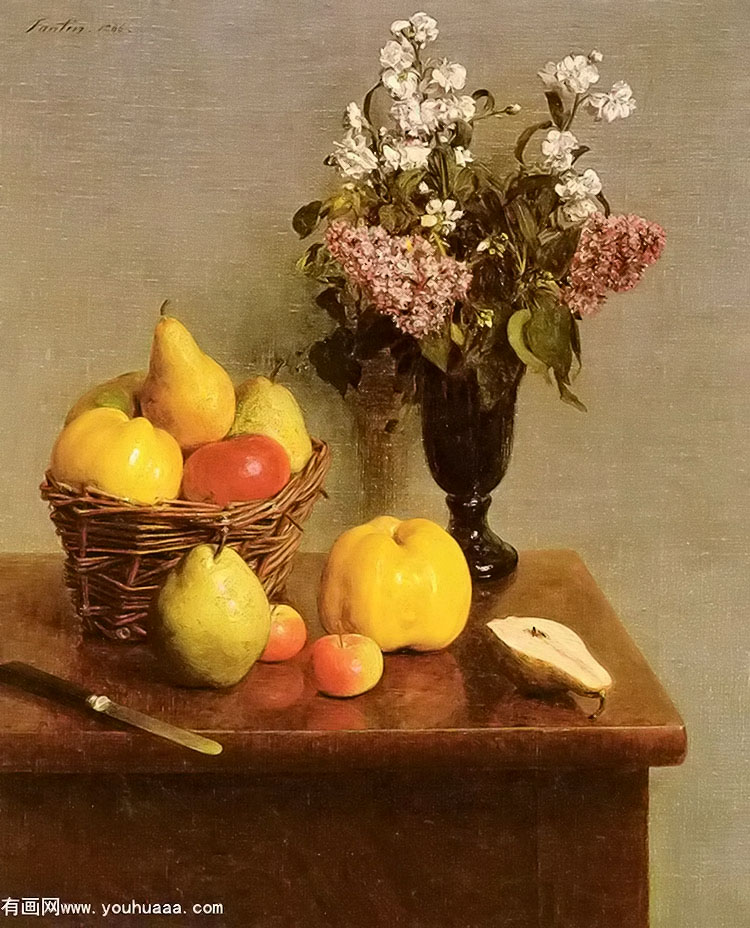 :ˮ - still life with flowers and fruit