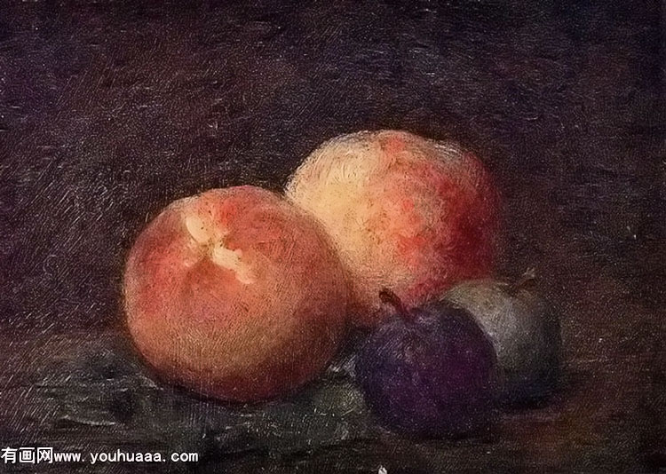 two peaches and two plums