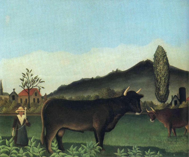 Landscape with cow