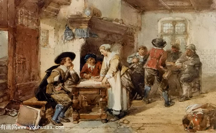 a merry company in an interior2