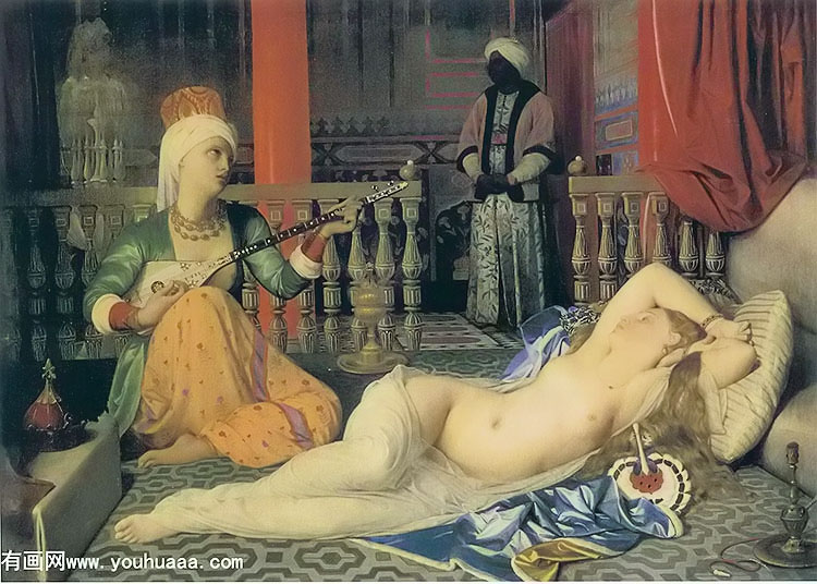 乬ŮŮū - odalisque with a slaxe