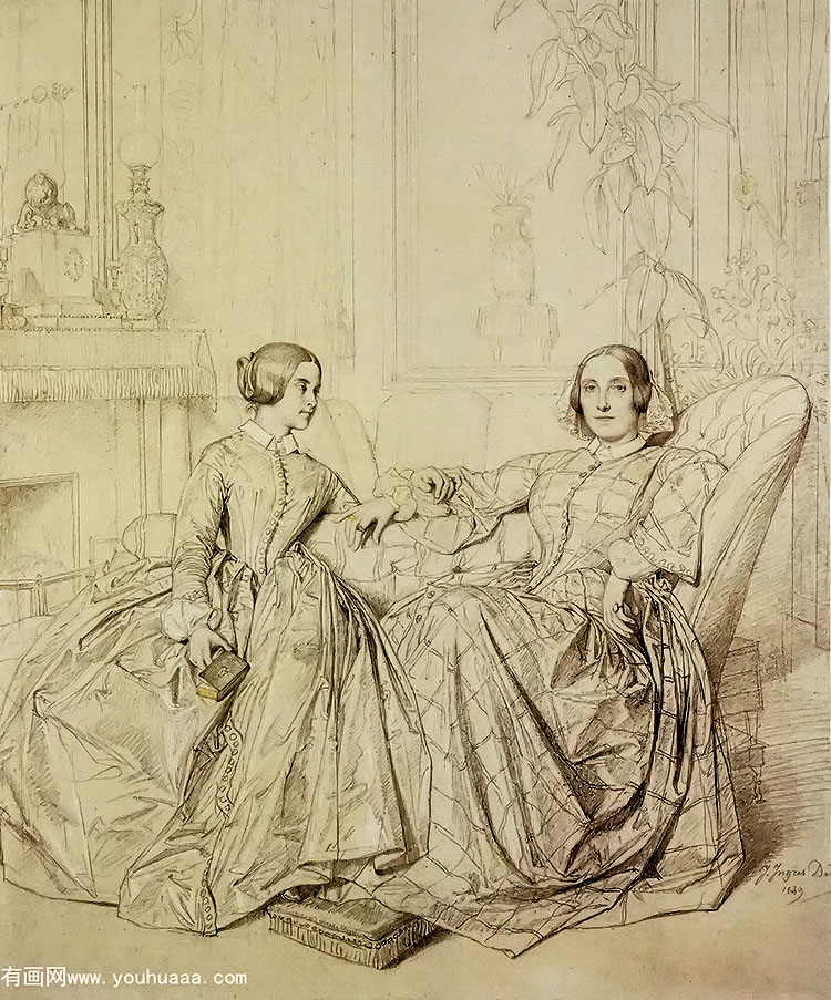 (˹ز)Ů - marie,comtesse charles d'agoult and her daughter claire