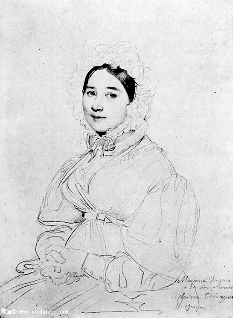 (ա) - madame jean auguste dominique ingres, born madeleine chapelle3