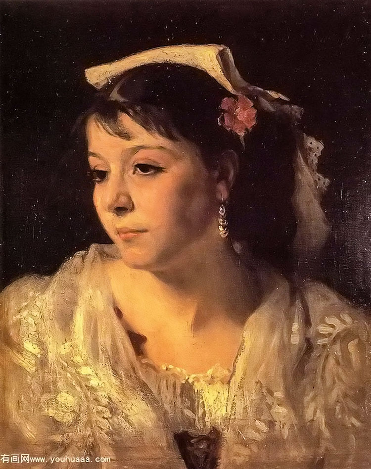 head of an italian woman