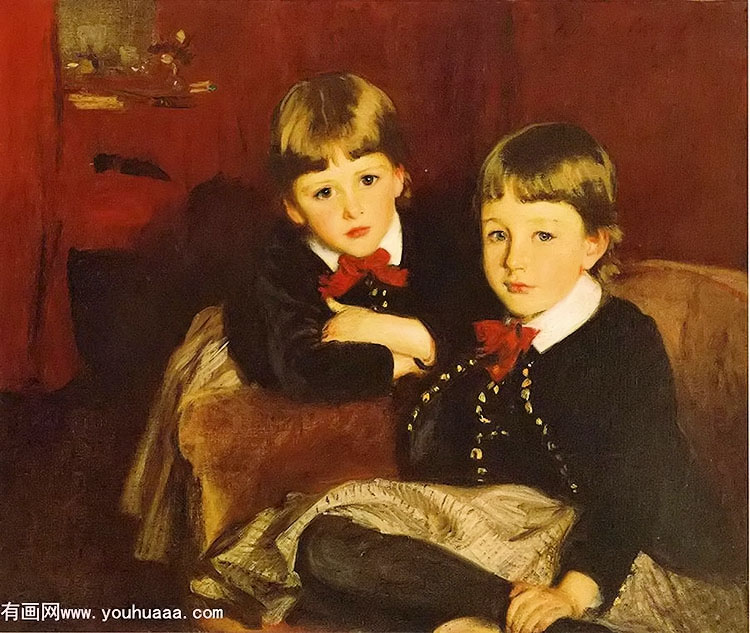 ӵĻ - portrait of two children