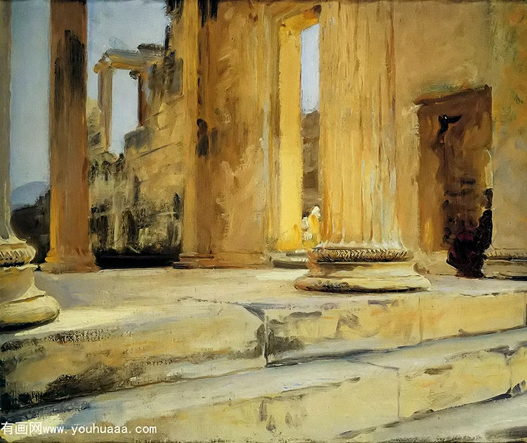 sketch of the erechtheum(alternative titles jerusalem the erectheum the beggar)