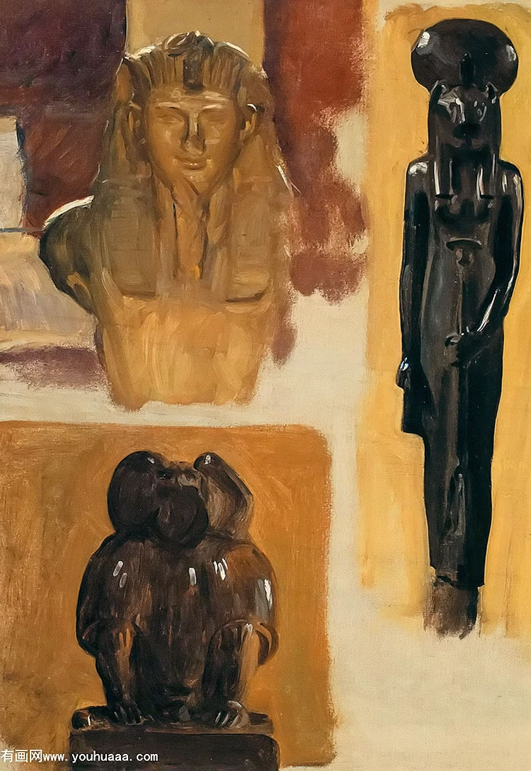 Ʒϰ - studies of egyptian sculpture(alternative title egyptiam still life)