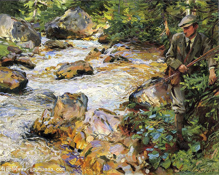 trout stream in the tyrol