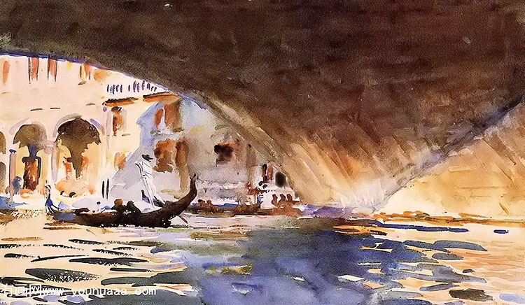 under the rialto bridge