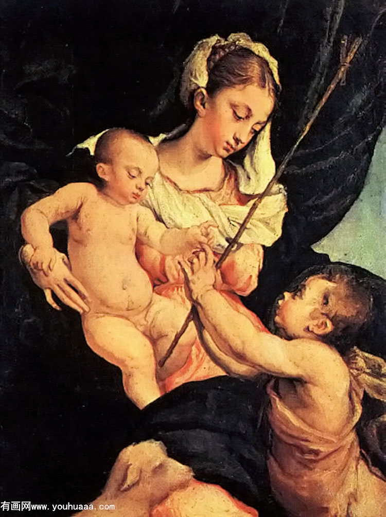 ʥĸʩϴʥԼ - madonna and child with saint john the baptist